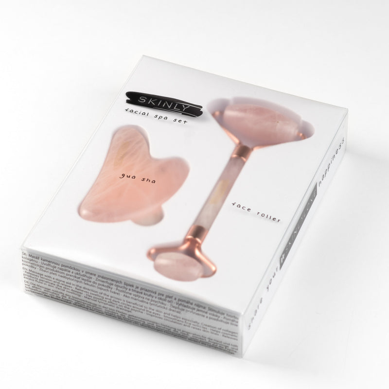 Skinly Face Roller &amp; Gua Sha - Růženín